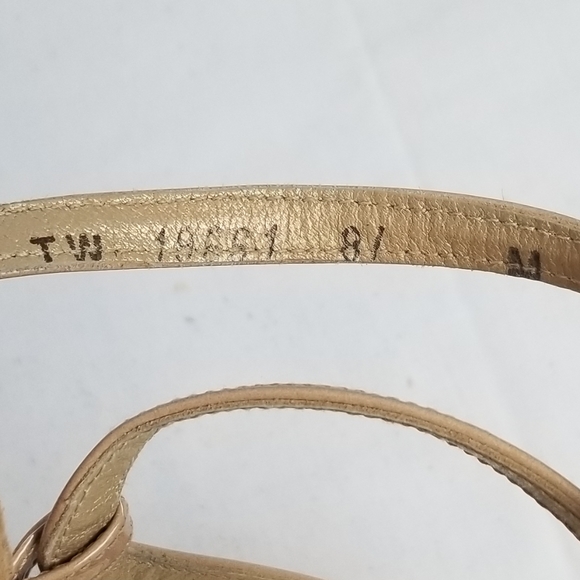 Stuart Weitzman Strappy Sandals Wedge size 8.5 M - Picture 9 of 10